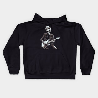 Rock & Roll Music Concert Festiwal Skeleton Halloween Guitar Kids Hoodie